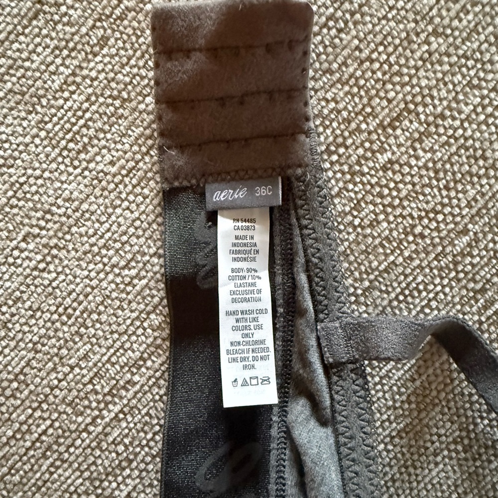 Aerie Charcoal Gray Bra - Picture 3 of 3